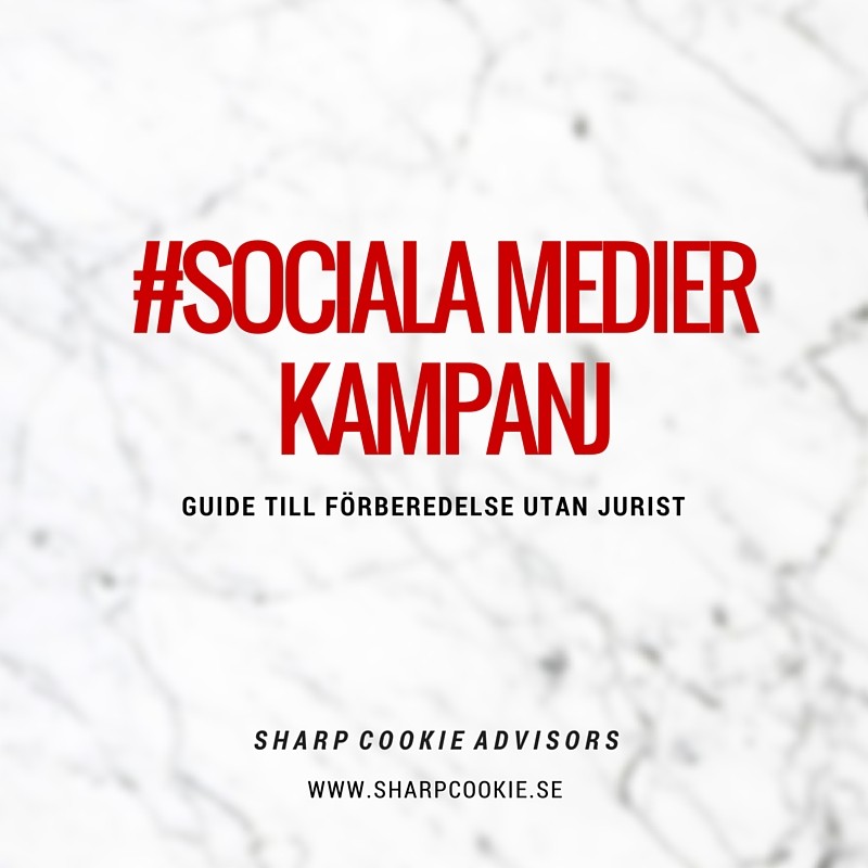 3 juridiska tips för att starta en sociala medier kampanj av affärsjuristerna Sharp Cookie Advisors