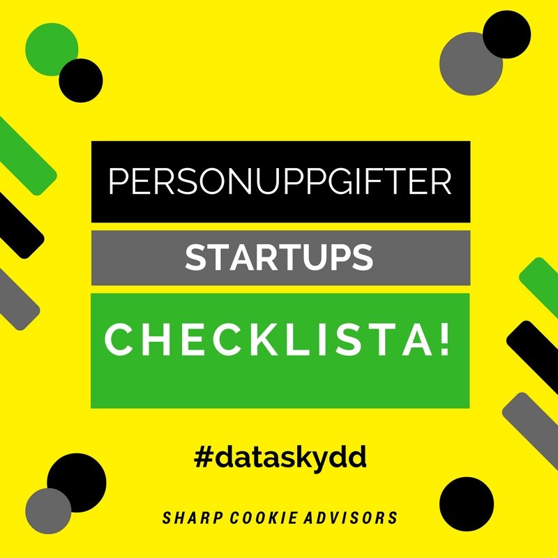 personuppgiftslagen startups